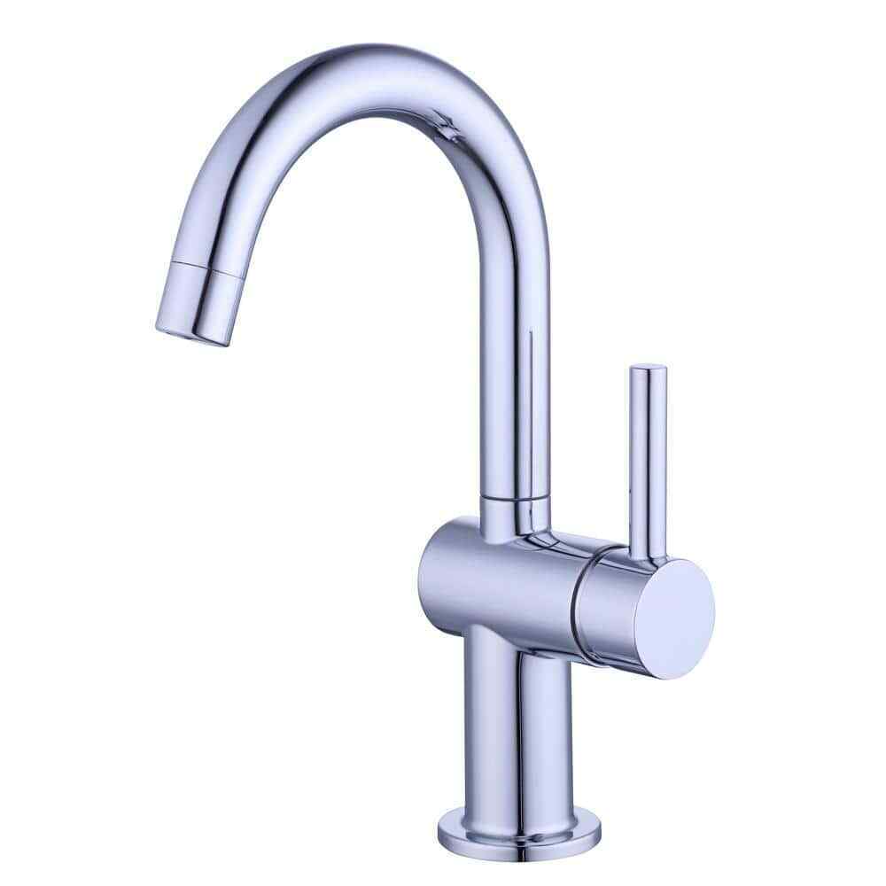 Glacier Bay Dorind Single Hole Single-Handle Deck Mount High-Arc Bathroom Faucet