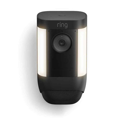 Ring Spotlight Cam Pro Battery - Smart Security Video Camera w/ LED Lights Black