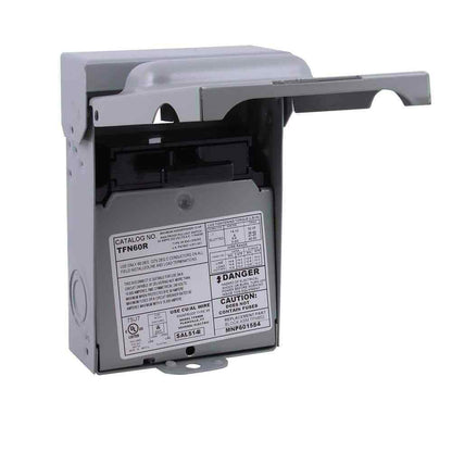 GE 60 Amp 240-Volt Non-Fuse Metallic AC Disconnect TFN60RCP