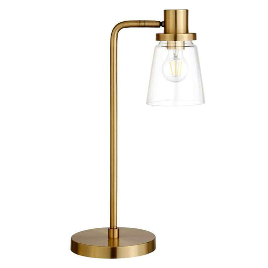 Meyer&Cross Granville 21 in. Brass Table Lamp with Glass Shade TL1020