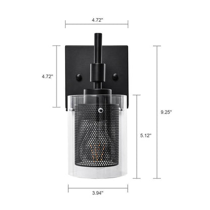 EDISLIVE Fraga 4.72 in. 1-Light Vanity Light Fixture Wall Sconce