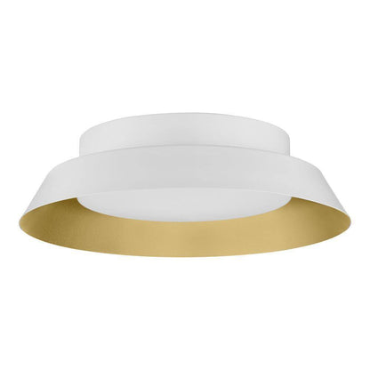 Home Decorators Collection Delaney 13 in. White LED Flush Mount DSHD19548F