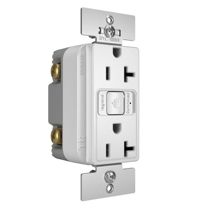 Legrand radiant with Netatmo 20 Amp Decorator Duplex Smart Outlet White