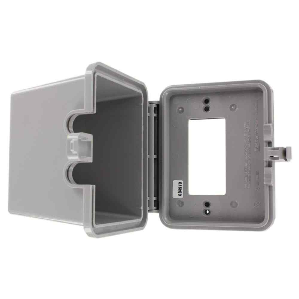 Leviton Decora/GFCI 1-Gang Raintight While-In-Use Device Mount Horizontal Cover