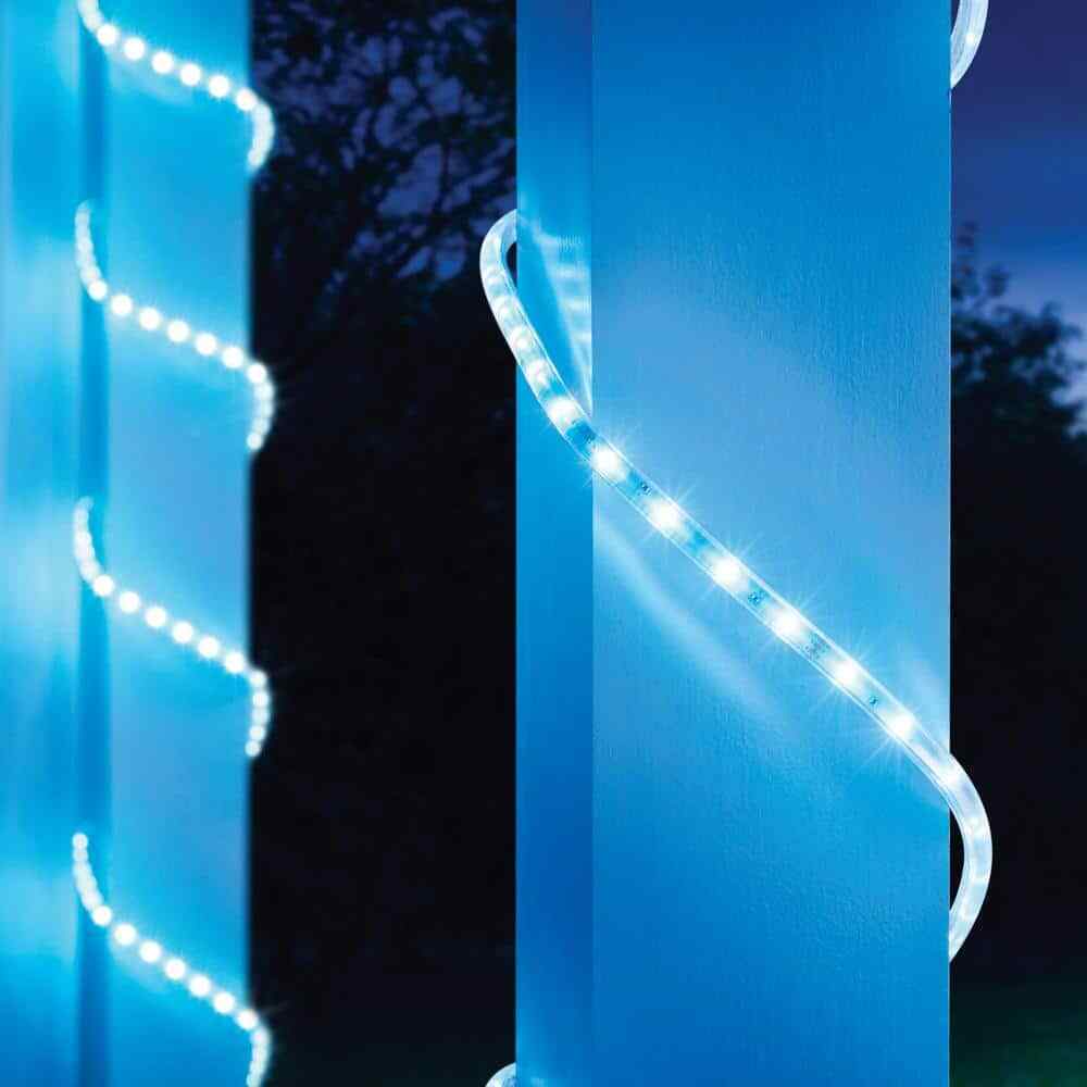 EcoSmart 16.4 ft. RGB Color Dimmable Linkable Plug-In LED Outdoor Rope Light