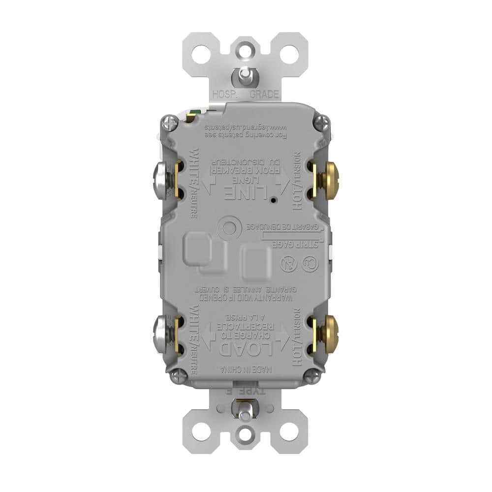 Legrand radiant 15 Amp 125 Volt Tamper Resistant GFCI Duplex Outlet Dark Bronze