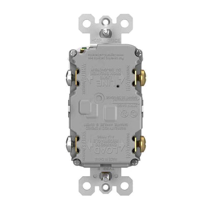 Legrand radiant 15 Amp 125 Volt Tamper Resistant GFCI Duplex Outlet Dark Bronze