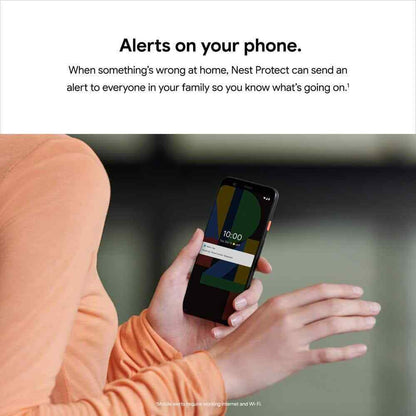 Google Nest Protect Smoke Alarm and Carbon Monoxide Detector - Battery Operated