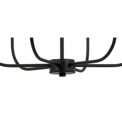 Hampton Bay Tilden 6-Light Matte Black Chandelier KSH9106AX-01/MB