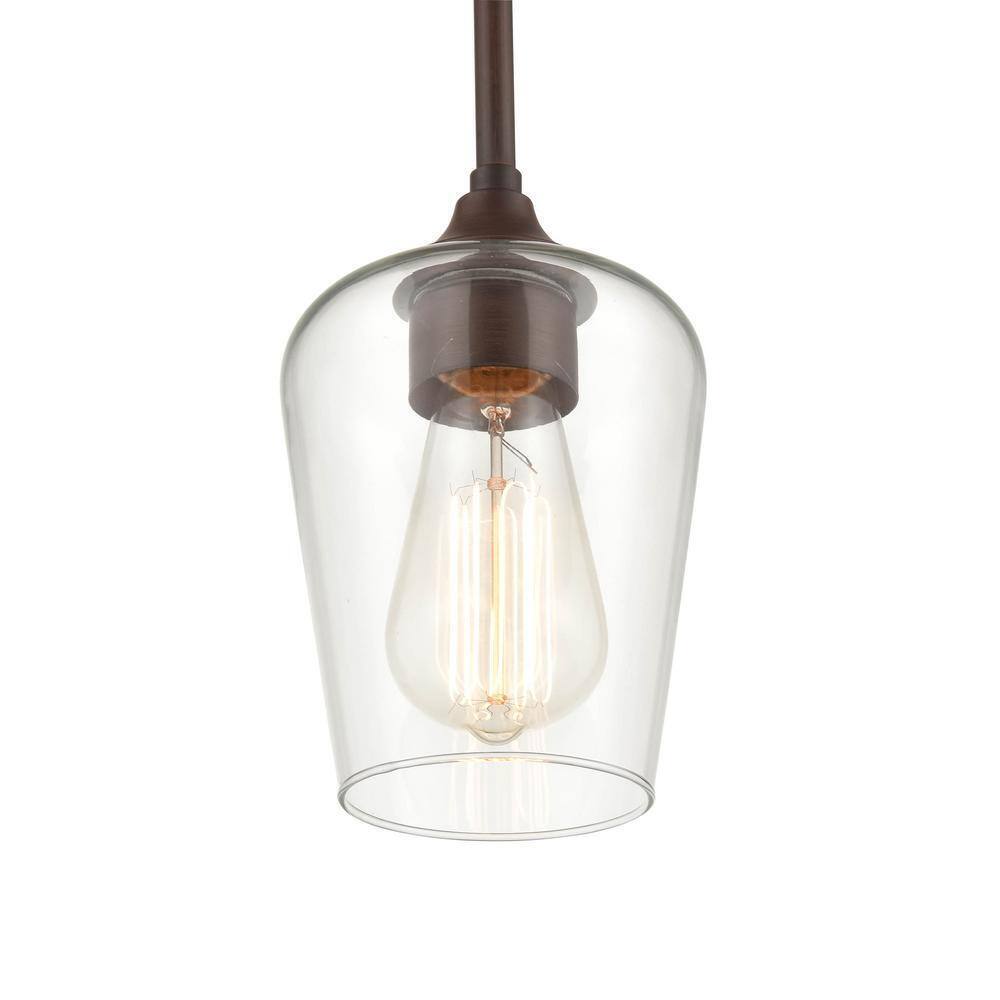 Millennium Lighting 1-Light 5 in. Rubbed Bronze Mini Pendant 9731-RBZ