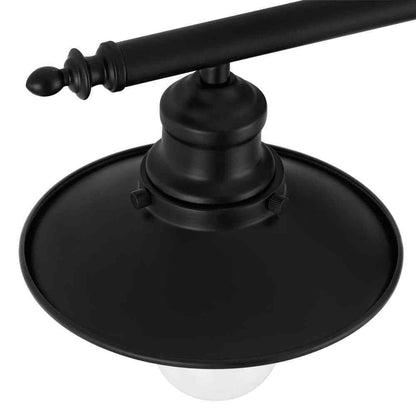Hampton Bay Glenhurst 25 in. 3-Light Farmhouse Black Bathroom Vanity Light