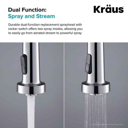 KRAUS Kitchen Faucet Spray Head in Chrome KFS-1CH