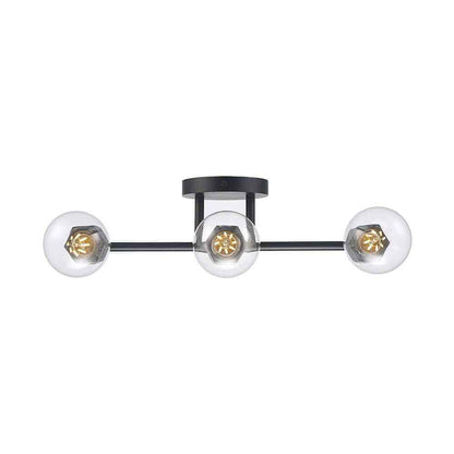 Bel Air Lighting Placerville 16 in. 3-Light Black Bathroom Vanity Light Fixture