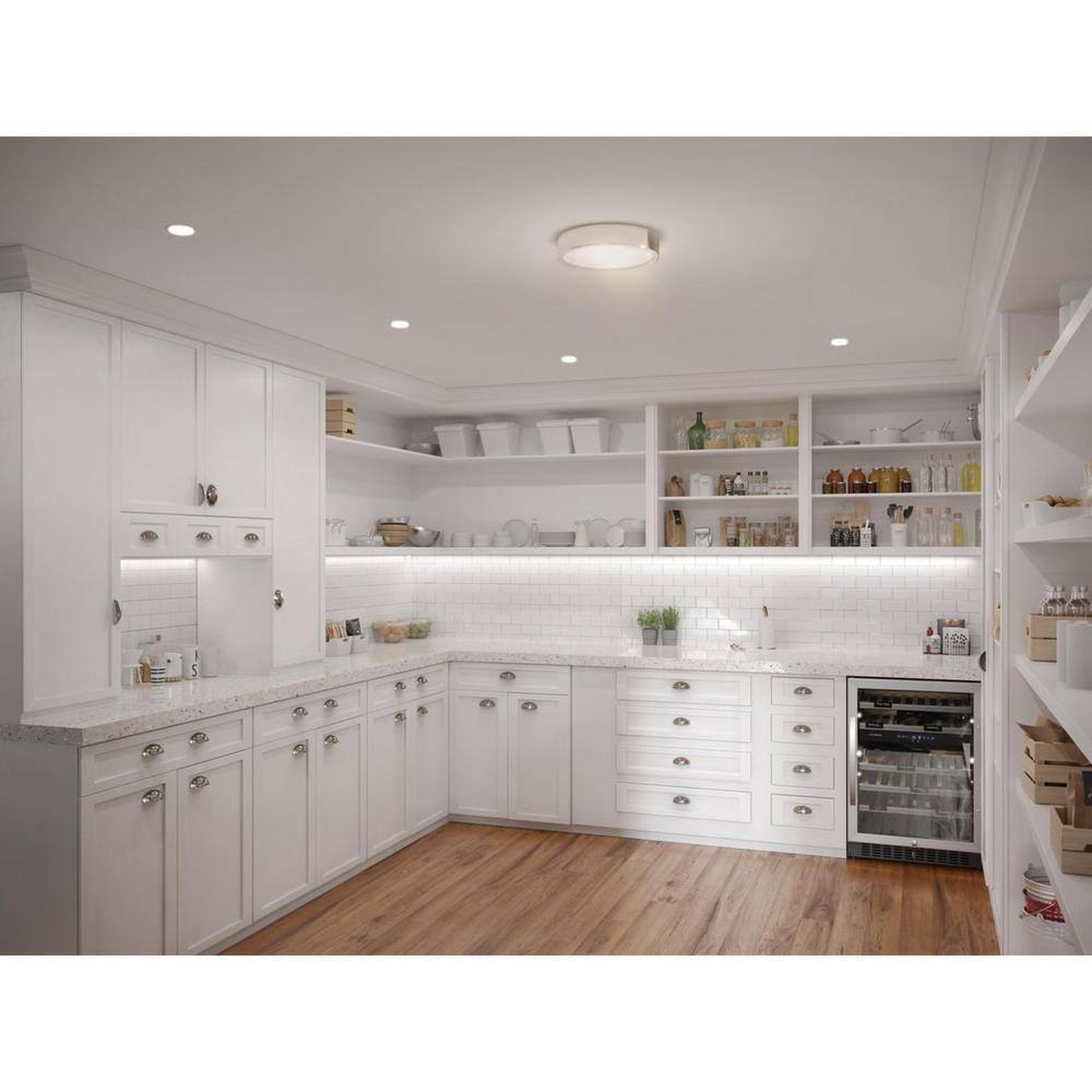 Progress Lighting 13 in. Polished Chrome Integrated LED Flush Mount