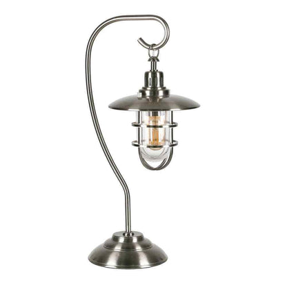 Meyer&Cross Bay 22 in. Brushed Nickel Nautical Lantern Lamp