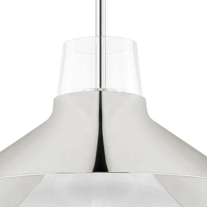 MITZI HUDSON VALLEY LIGHTING Jessy 1-Light Polished Nickel Large Pendant