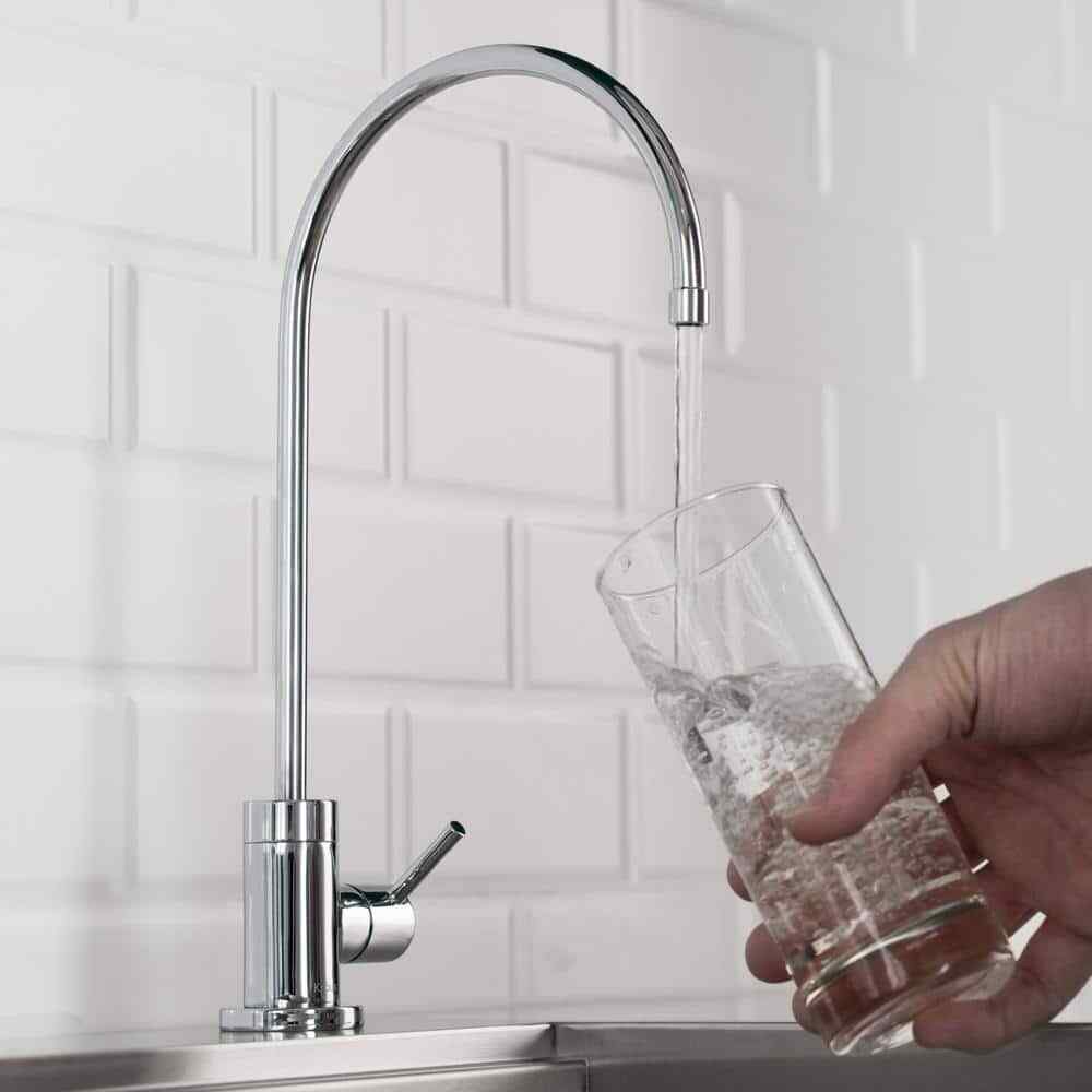KRAUS Purita Single Handle 100% Lead-Free Beverage Faucet in Chrome FF-100CH