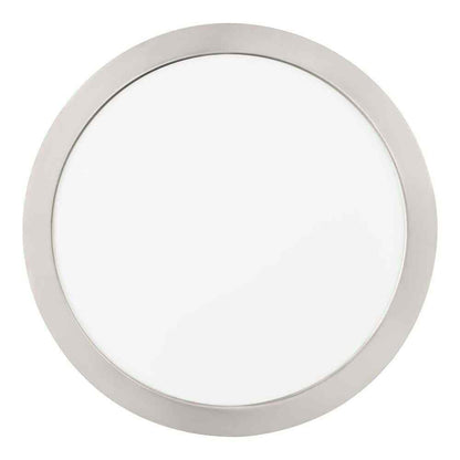 Commercial Electric 19" Ultra-Low Profile LED Flush Mount Brushed Nickel 2-Pack