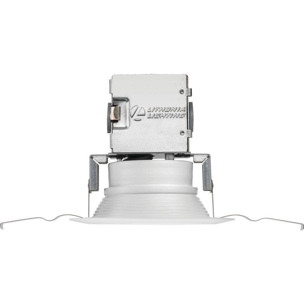 Lithonia Lighting Lithonia OneUp 4 in. White Integrated LED Recessed Kit