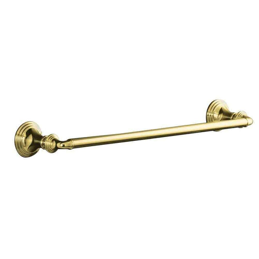 KOHLER Devonshire 18 in. Towel Bar in Vibrant Polished Brass K-10550-PB
