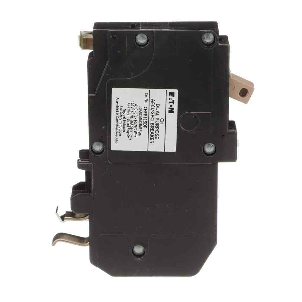 Eaton CH 15 Amp All in One AF/GF Plug-On-Neutral Breaker CHFP115A1CS