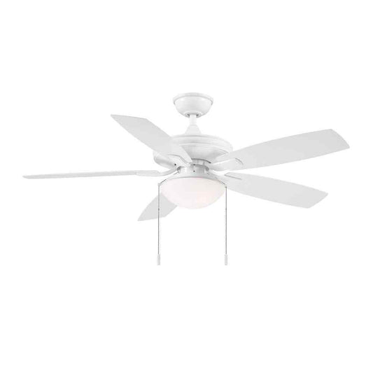 Hampton Bay Gazebo III 52 in. Indoor Outdoor Wet Rated White Ceiling Fan w Light