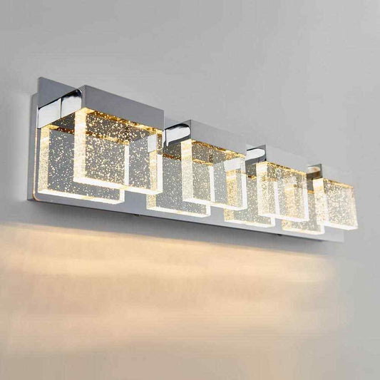Artika Bubble Cube 24 in. Chrome LED Vanity Light Bar VAN4BC-ON