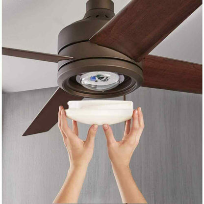 Home Decorators Mercer 52 in Integrated LED Indoor Oil-Rubbed Bronze Ceiling Fan