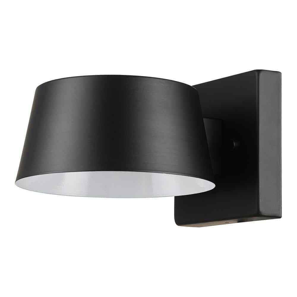 Globe Electric Maisel Matte Black Indoor/Outdoor Integrated LED Wall Sconce