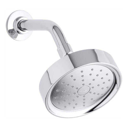 KOHLER Purist 1-Spray 5.5 in. Single Wall Mount Low Flow Fixed Shower Head