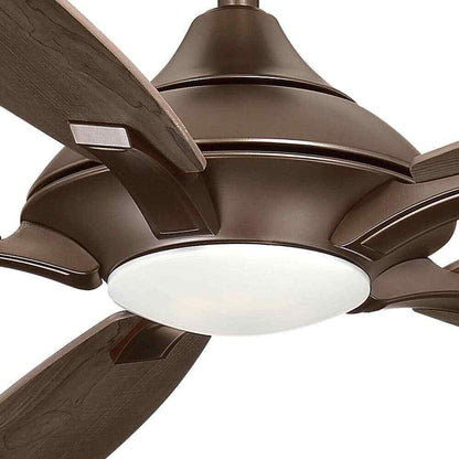 Home Decorators Petersford 56 in. Integrated LED Oil Rubbed Bronze Ceiling Fan