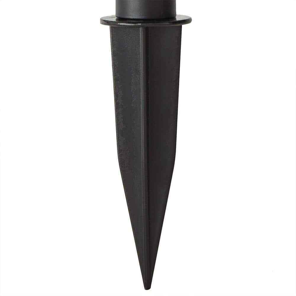 Hampton Bay Solar Black Outdoor LED Spotlight 2-Pack Weather/Rust Resistant