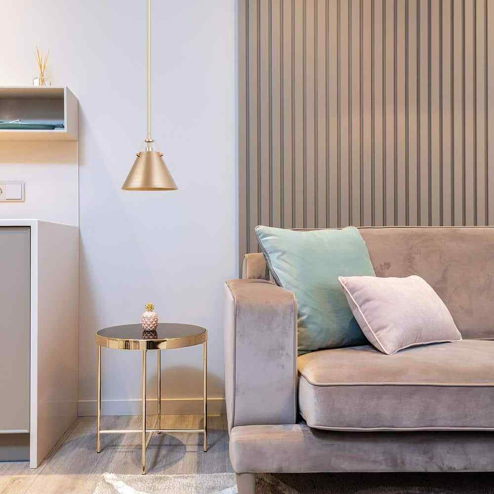 LNC Modern Gold Pendant Light w/ Metal Bell Shade Glam Hanging Light