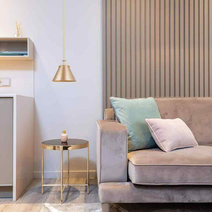 LNC Modern Gold Pendant Light w/ Metal Bell Shade Glam Hanging Light
