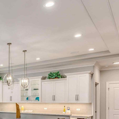 Maxxima 6 in. Slim Round 2700K to 5000K IC Rated Canless Recessed LED Kit