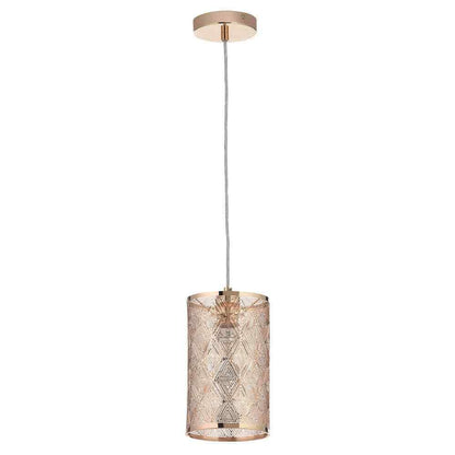 River of Goods Sofia 1-Light Gold Metal Pendant Light With Metal Shade