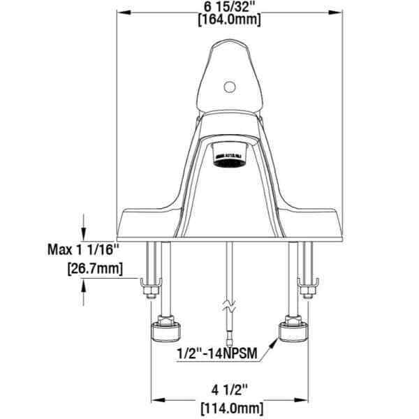 Glacier Bay Aragon 4 in. Centerset Low-Arc Bathroom Faucet in Polished Chrome