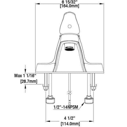 Glacier Bay Aragon 4 in. Centerset Low-Arc Bathroom Faucet in Polished Chrome