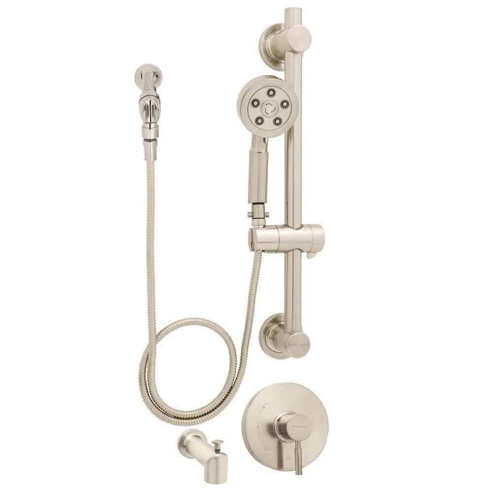 Speakman Neo Anystream ADA Handheld Shower and Tub in Brushed Nickel with Valve