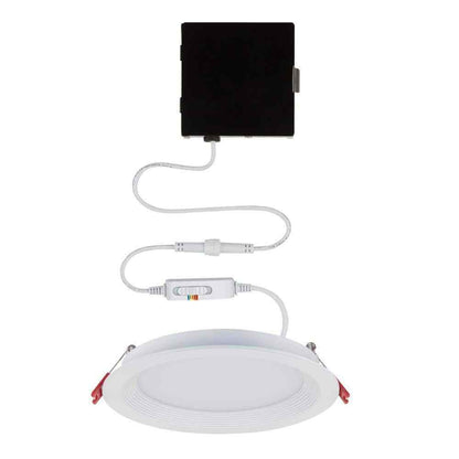 Commercial Electric True Baffle 6" Adjustable CCT Canless LED Recessed Light Kit