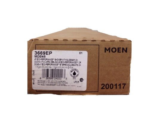 MOEN 4-Spray 4 in. Eco-Performance Handheld Handshower with Slidebar in Chrome