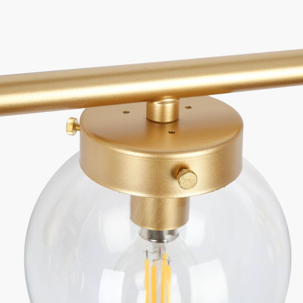 Uolfin Mid-Century Powder Room Vanity Light Bar 34.2 in. 5-Light
