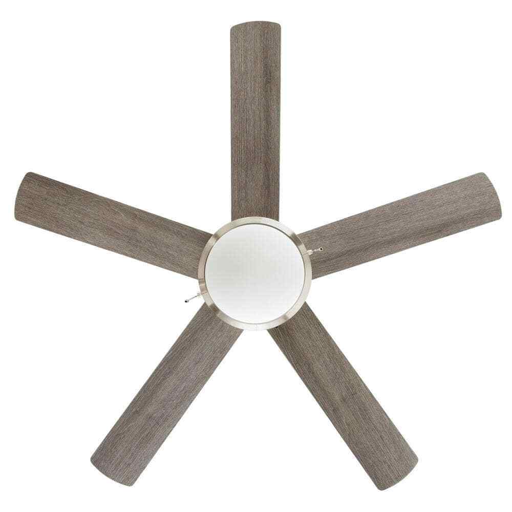 Hampton Bay Claret 52 in. Indoor Brushed Nickel Ceiling Fan with Light Kit