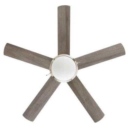 Hampton Bay Claret 52 in. Indoor Brushed Nickel Ceiling Fan with Light Kit