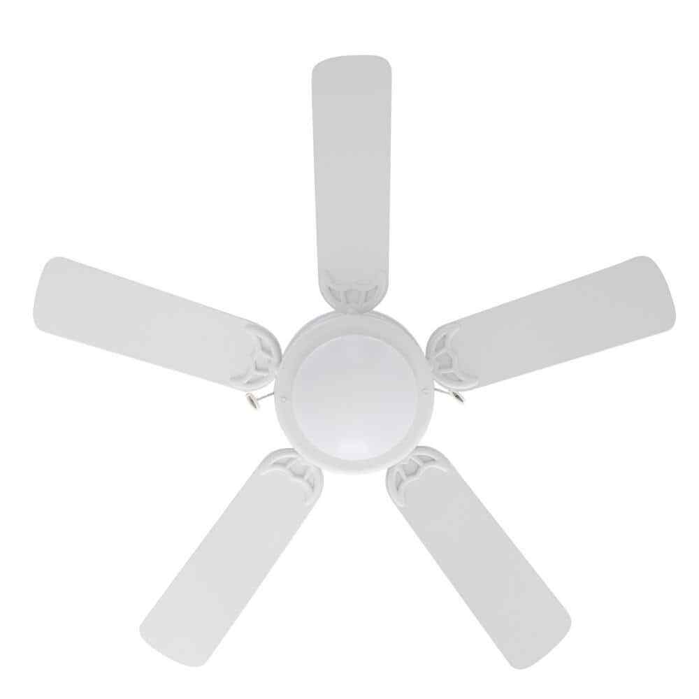 Hugger 44 in. LED Matte White Ceiling Fan AL383CP-MWH