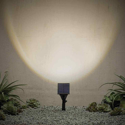 Hampton Bay Solar Black Outdoor LED Spotlight 2-Pack Weather/Rust Resistant