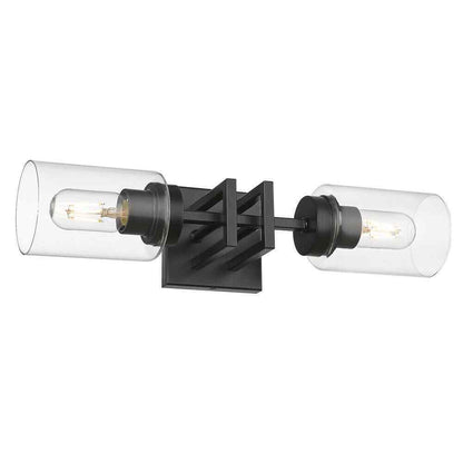 Golden Lighting Tribeca 2-Light Matte Black Wall Sconce