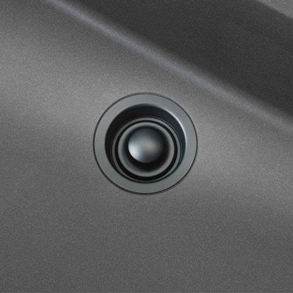Glacier Bay Garbage Disposal Rim+Stopper, Stainless steel w/ matte black finish