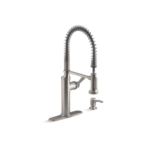 KOHLER Sous Pro-Style Single Handle Pull Down Sprayer Kitchen Faucet