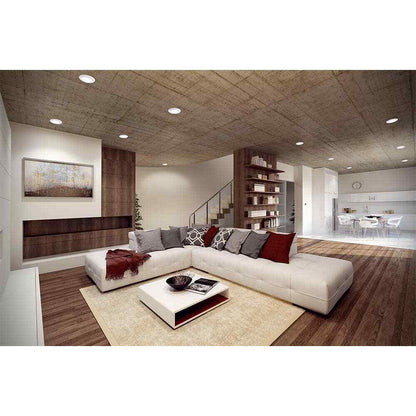 HALO BLD 4 in. White Integrated LED Recessed Ceiling Light Trim 3000K Soft White
